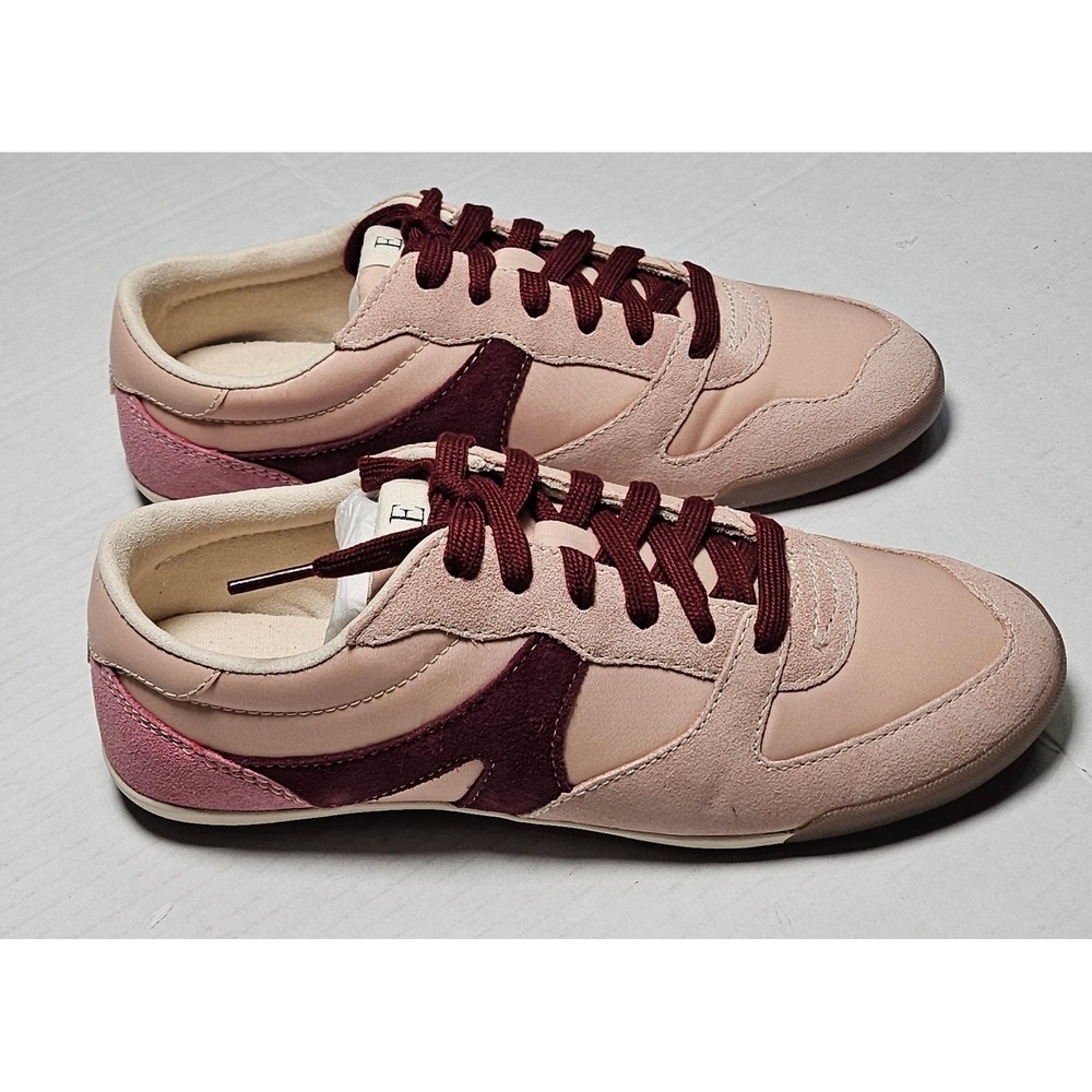 ED Ellen DeGeneres Ellert Peony Pink Suede Low Top Sneakers Size 6.5 - Picture 3 of 14